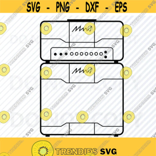 Guitar Amp outline Vector Images Guitar Amplifier SVG file for Silhouette Clipart Transfer SVG Image For Cricut Music Eps Amp Png Dxf Design 590