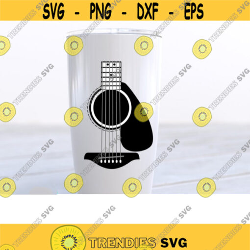 Guitar SVG Acoustic Guitar Tumbler SVG File for Cricut Template Guitar for Tumblers svg Cutting File Template Dxf Silhouette Laser