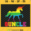 Guncle Gay Uncle Pride Rainbow Unicorn Lgbt SVG PNG DXF EPS 1
