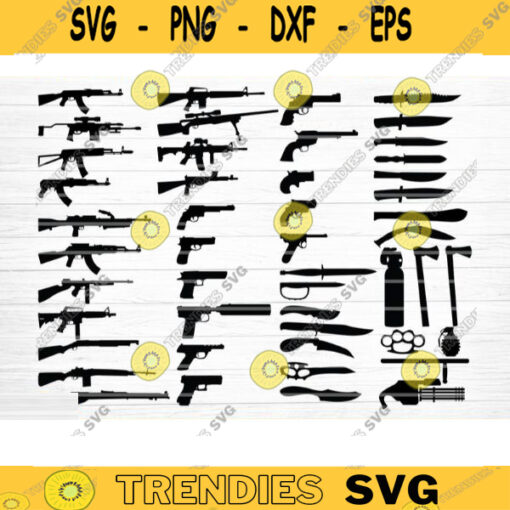 Guns Bundle Svg Guns Silhouette Svg Guns Clipart Guns Cut File Guns Vector Guns Decal Army Svg Gun Collection Svg Gun Svg Cut File Design 231 copy