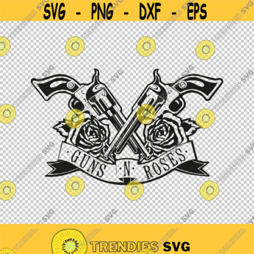 Guns N Roses Logo SVG PNG EPS File For Cricut Silhouette Cut Files Vector Digital File