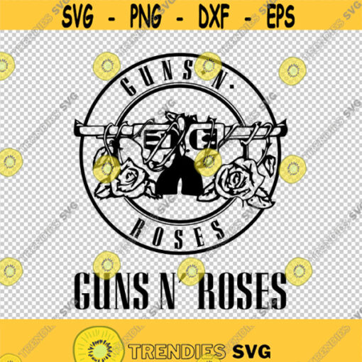 Guns N Roses Logo SVG PNG EPS File For Cricut Silhouette Cut Files Vector Digital File Design 88