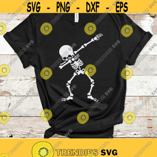 HALLOWEEN SVG Dabbing Skeleton Svg Files for Cricut Halloween Skeleton Svg Skeleton Shirt Design Svg Png Eps Dxf Files Cricut Silhouette Design 155