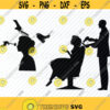 Hair Salon SVG File For cricut Vector Images Clipart Hairdresser SVG Image For Cricut Eps Png Dxf Barber Clip Art Barber shop Hair cut Design 452