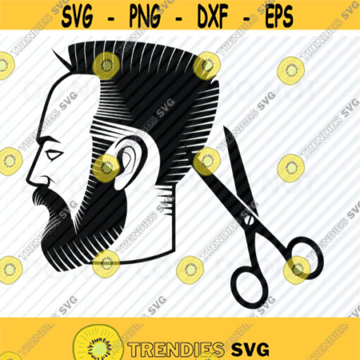 Haircut SVG File For cricut Vector Images Clipart Mans haircut SVG Image For Cricut Eps Png Dxf Scissors Clip Art Barber shop svg Design 759