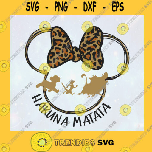 Hakuna Matata Boy Animal Kingdom Day Timon and Pumba The Lion King Minne Mouse Simba Minnie Head SVG Digital Files Cut Files For Cricut Instant Download Vector Download Print Files