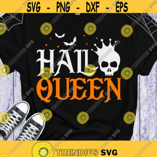 Halloqueen SVG Hallo queen SVG Halloween woman shirt Halloween SVG