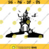Halloween Castle SVG Castle Clipart Castle silhouettle SVG Files for CricutHalloween Castle Clipart dxf eps PNG Files
