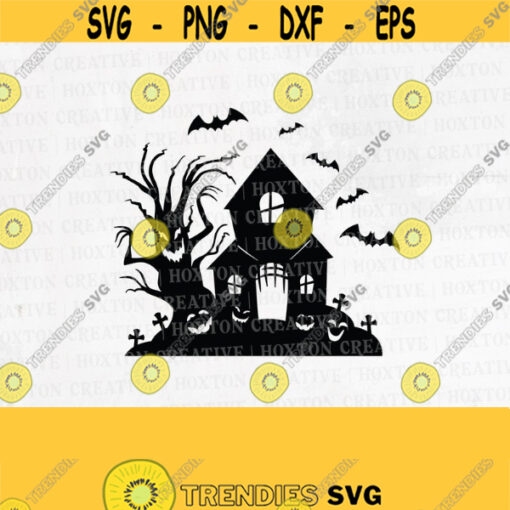 Halloween Creepy House Svg File Halloween Svg Halloween Shirt Creepy Svg Halloween Svg File Trick or Treat Cut FilesDesign 440