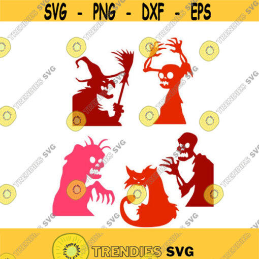 Halloween Decal windows Cuttable SVG PNG DXF eps Designs Cameo File Silhouette Design 998