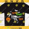 Halloween Dinosaur SVG Trick rawr treat SVG Skeleton dinosaur SVG Halloween kids shirt
