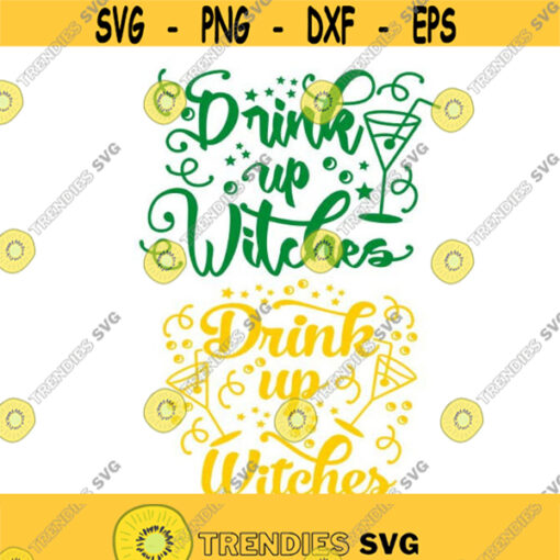 Halloween Drink up Witches Cuttable SVG PNG DXF eps Designs Cameo File Silhouette Design 1240