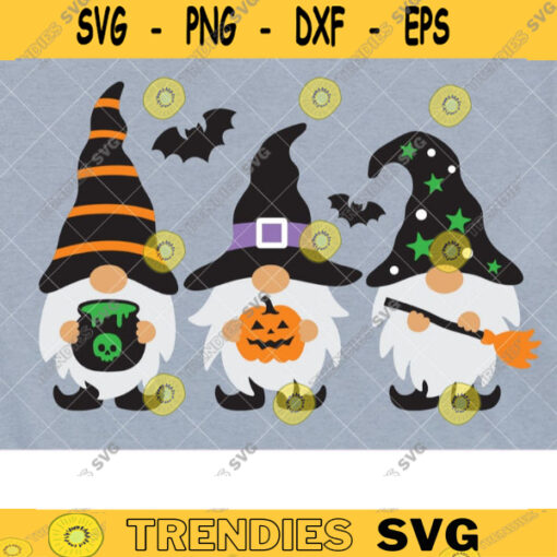 Halloween Gnomes Svg Png Wizard Gnomes Svg Three Gnomes with Pumpkins Cute Gnomes Fall Gnomes Halloween Svg Cut File Png Clipart copy
