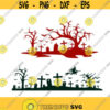 Halloween Graveyard Scary Cuttable SVG PNG DXF eps Designs Cameo File Silhouette Design 6