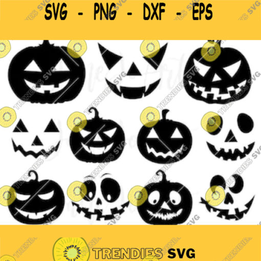 Halloween Jack O Lantern SVG Pumpkin Halloween faces svgcut files cricut silhouette cameoPumpkin Faces SvgCricutjack o lantern svg face