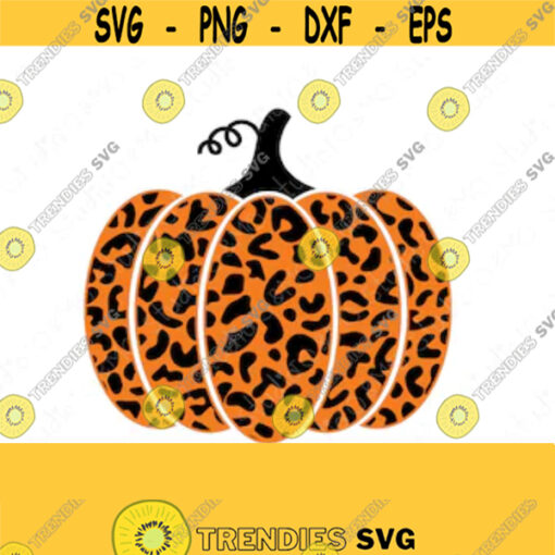Halloween Leopard Print Pumpkin SVG Thanksgiving Pumpkin Svg Pumpkin Svg Thanksgiving Svg Halloween Svg Cricut Silhouette Cut File