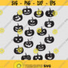 Halloween Pumpkin Face Jack O Lantern Bundle Collection SVG PNG EPS File For Cricut Silhouette Cut Files Vector Digital File