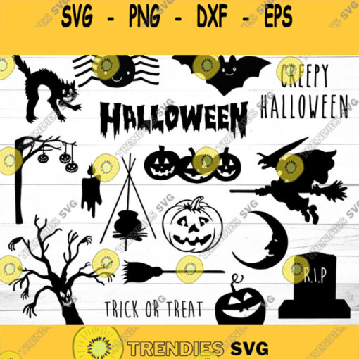 Halloween SVG Bundle Halloween Svg Pumpkin Svg Fall Svg Halloween T shirt graphics Halloween Printable Halloween Clipart Svg Cricut