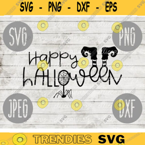 Halloween SVG Happy Halloween svg png jpeg dxf Silhouette Cricut Commercial Use Vinyl Cut File Witch Broom Spider Fall 914