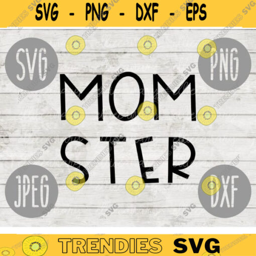 Halloween SVG Momster svg png jpeg dxf Silhouette Cricut Commercial Use Vinyl Cut File Fall Witch Broom monster mom 1256