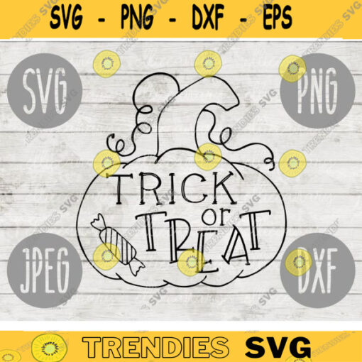 Halloween SVG Trick or Treat Pumpkin Candy svg png jpeg dxf Silhouette Cricut Commercial Use Vinyl Cut File Fall Witch 1476