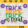 Halloween SVG Trick or Treat svg png jpeg dxf Silhouette Cricut Commercial Use Vinyl Cut File Door Mat Sign Design 1166