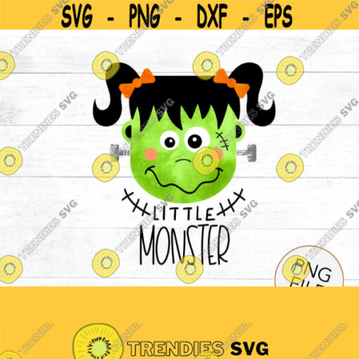 Halloween SVG little monster SVG kids Halloween DIY shirts for girls trick or treat 2021 Halloween quarantine Halloween Design 257