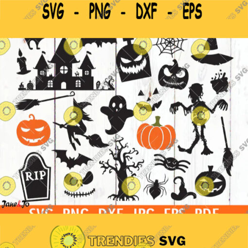 Halloween SVGHalloween Witch svgHalloween Ghost svgHalloween bundle svg VectorHalloween Silhouettehalloween svg filesHalloween Png