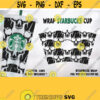 Halloween Skull Starbucks Cold Cup SVG Custom Starbuck Cup SVG Full Wrap for Starbucks Venti Cold Cup Files for Cricut other e cutters Design 157