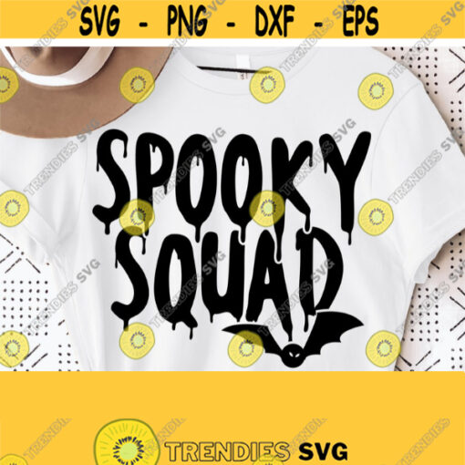 Halloween Svg for Kids Spooky Squad Svg Funny Halloween Shirt Svg Trick or Treat Svg Halloween Costume Silhouette Cricut Svg Digital Design 163