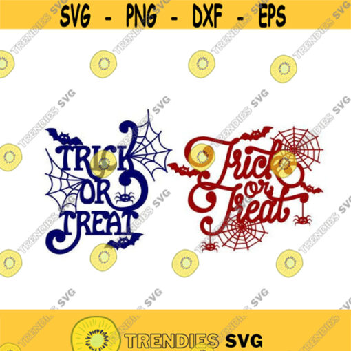 Halloween Trick or Treat Cuttable SVG PNG DXF eps Designs Cameo File Silhouette Design 1461