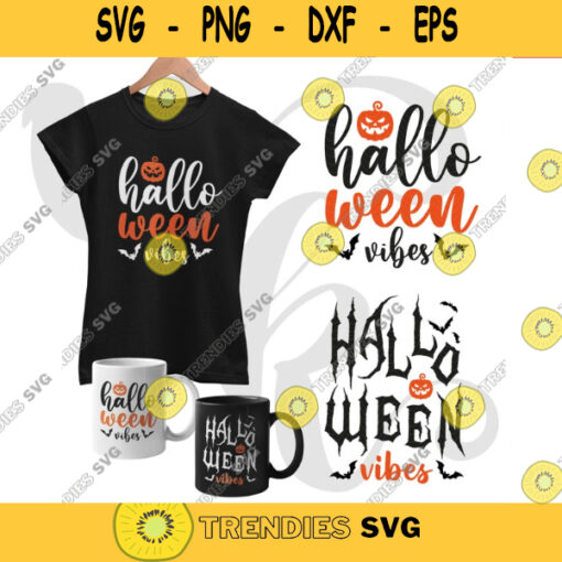 Halloween Vibes SVG Spooky png Halloween SVG for Circut png Sublimation Design Downloads. 529