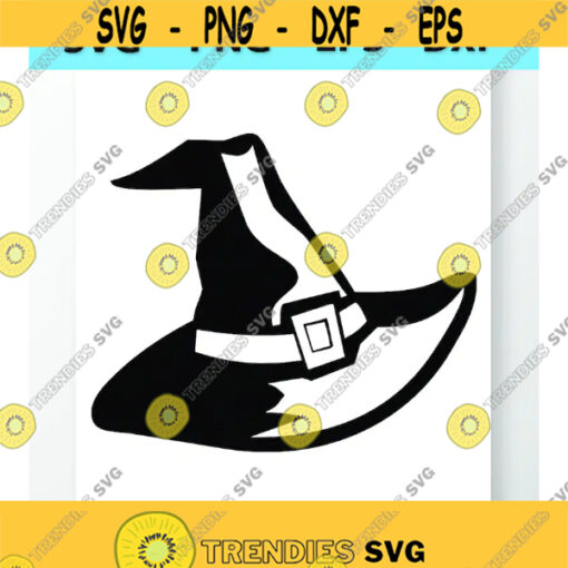 Halloween Witch Hat SVG Silhouette Vector Images Clipart Cutting Files SVG Image For Cricut Scary Silhouettes Eps Png Dxf Clip Art Design 633