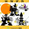Halloween castle svg Halloween pumpkin svg Halloween bundle svg Witch hat svg vinyl DIY castle tshirt Halloween Cut files svg dxf pdf png