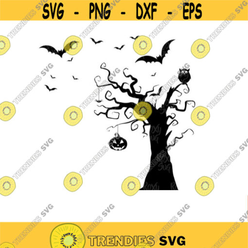 Halloween tree svg Tree Clipart Halloween Tree svg svg tree silhouette SVG Files for Cricut Halloween Tree Clipartrt eps svg files