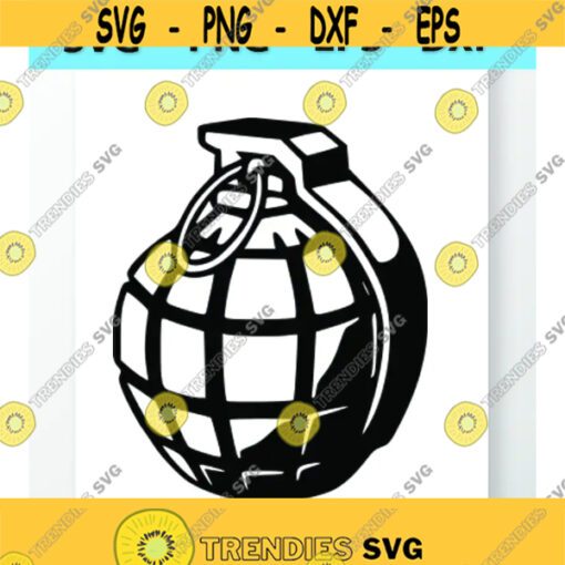 Hand Grenade SVG Files Vector Images Clipart Designs for Vinyl Cutting Files SVG Image For Cricut Eps Png Dxf Stencil Clip Art Design 692
