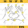 Hand Making a Heart love svg png digital file 397