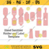 Hand Sanitizer Holder Template svg Hand Sanitizer Keychain Holder Template svg Hand Sanitizer Label Template svg mini Hand Sanitizer svg copy