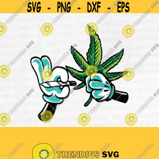 Hand with Joint Svg File Smoking Cannabis Joint Svg Smoking Marijuana Svg Smoking Joint Puff Puff Pass Svg Cutting FilesDesign 851