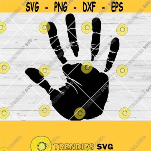 Handprint SVG File Handprint Clip Art Fingerprint Svg Wave Clip Art Decal Cut Files Cut File For Cricut And Silhouette