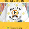 Happy 1st Day Of School Svg First School Day Shirt Svg Design Template for Boy Girl Teacher Shirt Mug Cricut Silhouette Image Iron on Design 673
