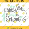 Happy 1st Day of School SVG First Day of School SVG Back to School Svg Apple and Pencil Svg Welcome Back to School Teacher Shirt Svg Design 463
