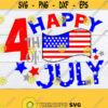 Happy 4th Of July 4th Of July Patriotic svg America SVG Patriotic Decor 4th Of July Decor Patriotic Fourth Od July Cut File SVG Design 829