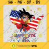 Happy 4th Of July Svg Goku Anime Svg Japanese Manga Svg Independent Day Svg