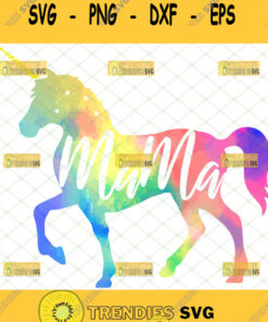 Happy Abstract Mama Unicorn Mom Svg Magical Svg Mythical Horse Svg Colorful Unicorn Svg 1