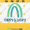 Happy And Lucky Svg Pot Of Gold Svg St Pattys Day Svg Kids St Patricks Day Design Boho Rainbow Svg Cut File Silhouette Cricut Png Design 372