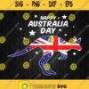 Happy Australia Day Svg Kangaroo Svg Png Silhouette Cricut Clipart