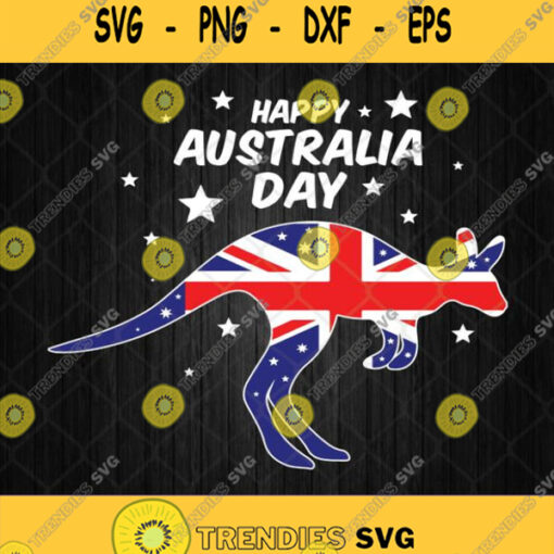 Happy Australia Day Svg Kangaroo Svg Png Silhouette Cricut Clipart
