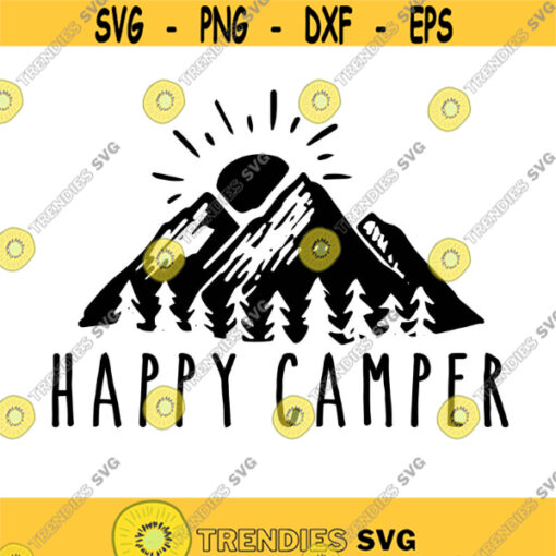 Happy Camper Decal Files cut files for cricut svg png dxf Design 328