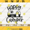 Happy Camper SVG Cut File Cricut Commercial use Silhouette Camper SVG Camping SVG Summer Svg Travel Svg Design 401